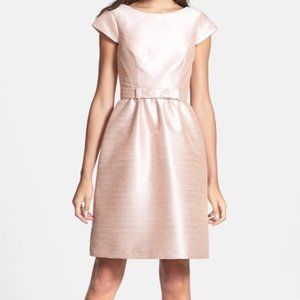 Alfred Sung pearl pink bridesmaid dress